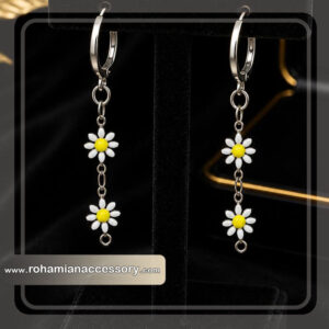 گوشواره استیل بابونه