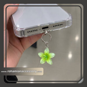 آویز موبایل حلقه ای سبز لیلیوم
